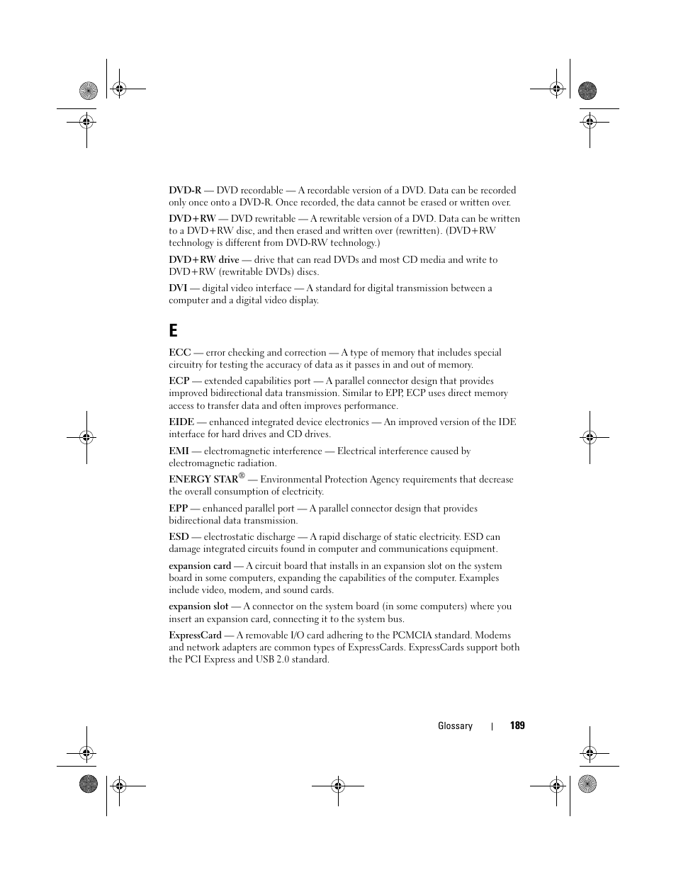 Dell Vostro 1000 (Mid 2007) User Manual | Page 189 / 210