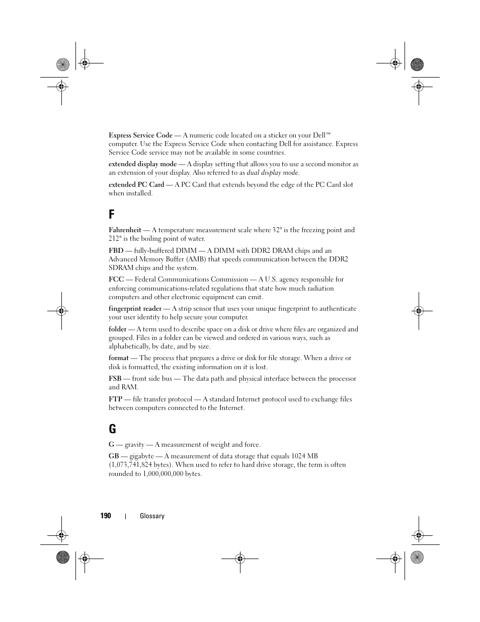 Dell Vostro 1000 (Mid 2007) User Manual | Page 190 / 210