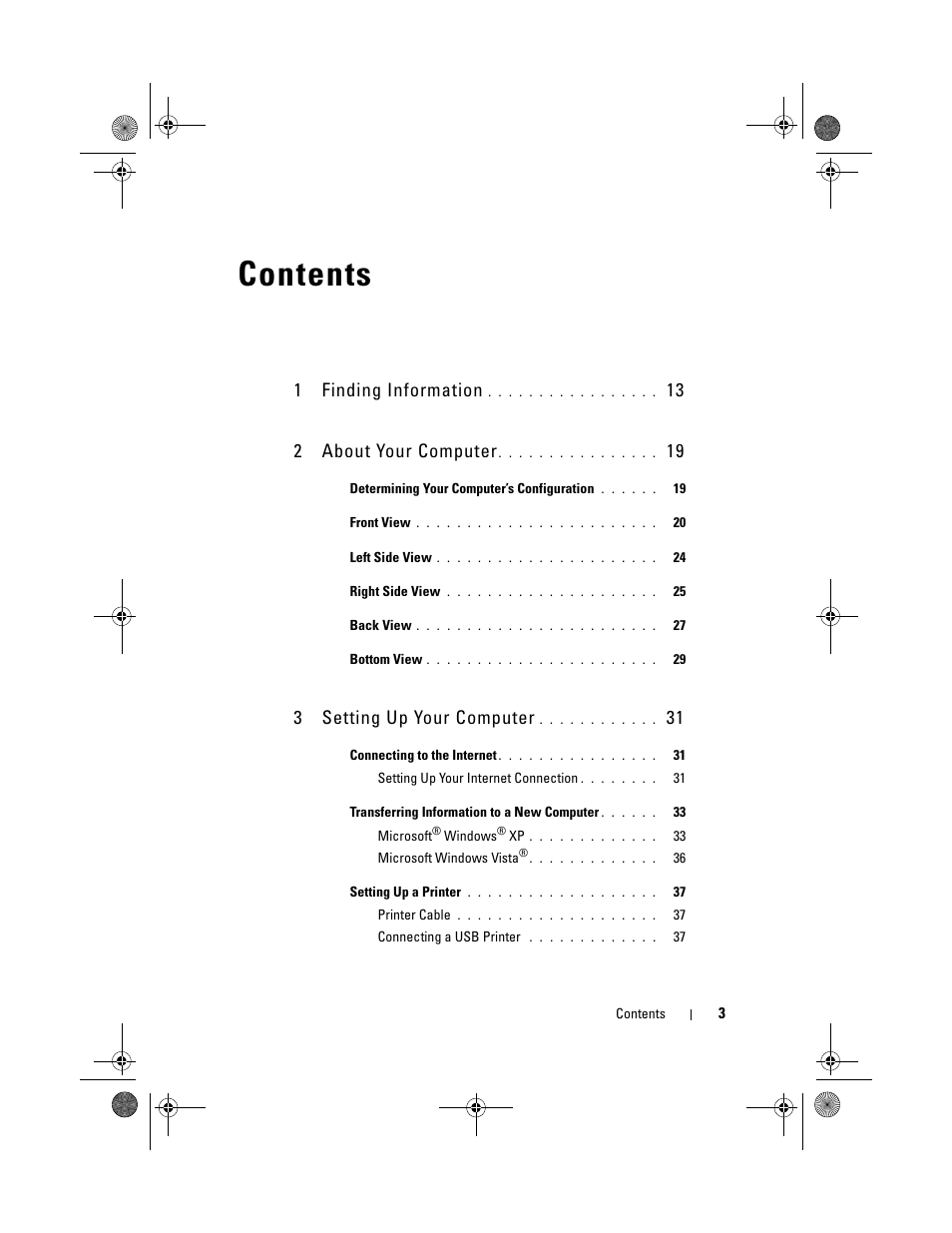 Dell Vostro 1000 (Mid 2007) User Manual | Page 3 / 210