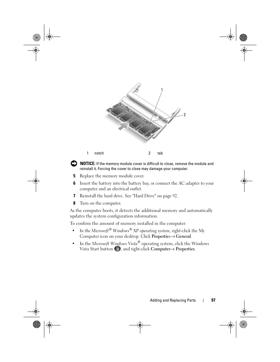 Dell Vostro 1000 (Mid 2007) User Manual | Page 97 / 210