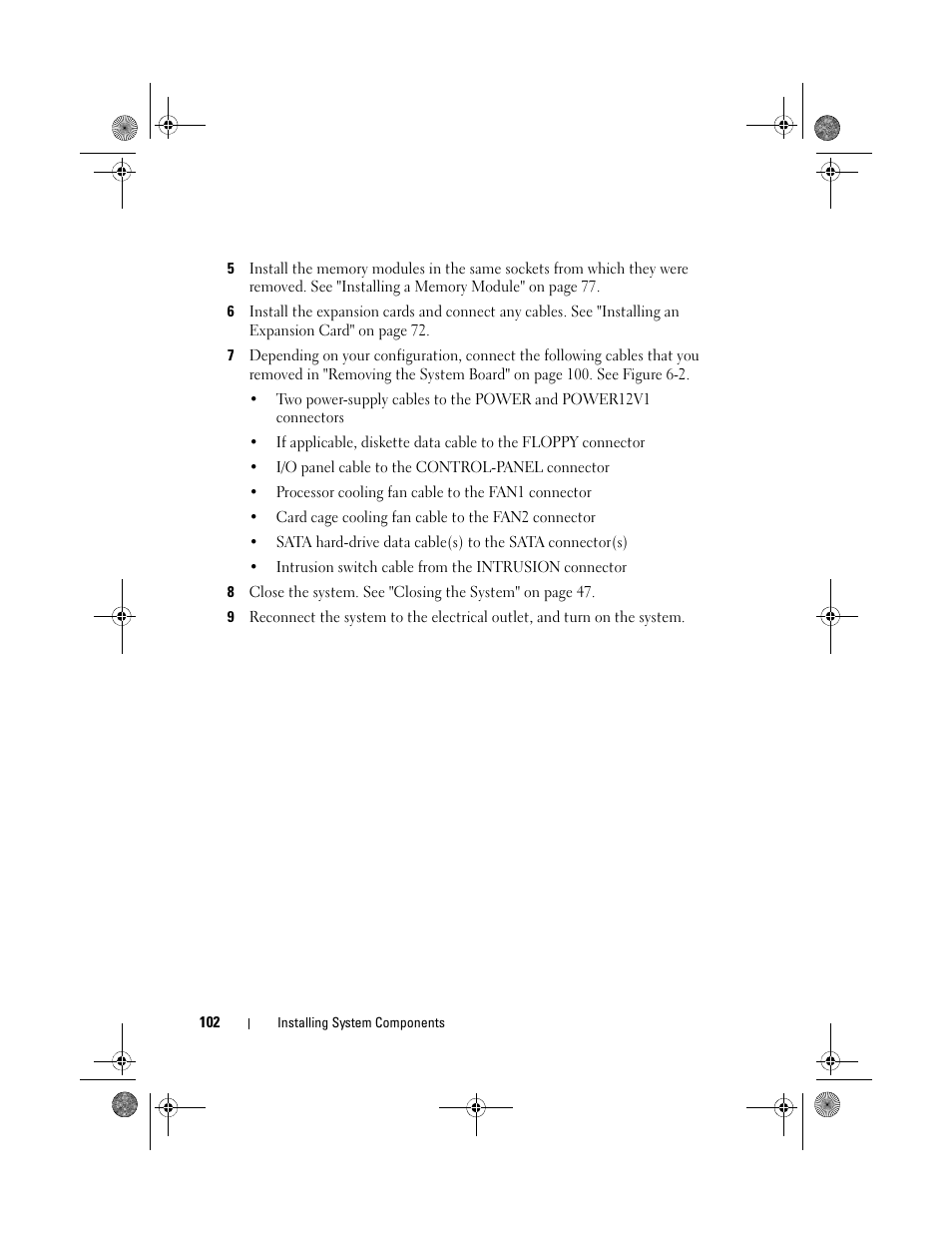 Dell PowerEdge T105 User Manual | Page 102 / 190
