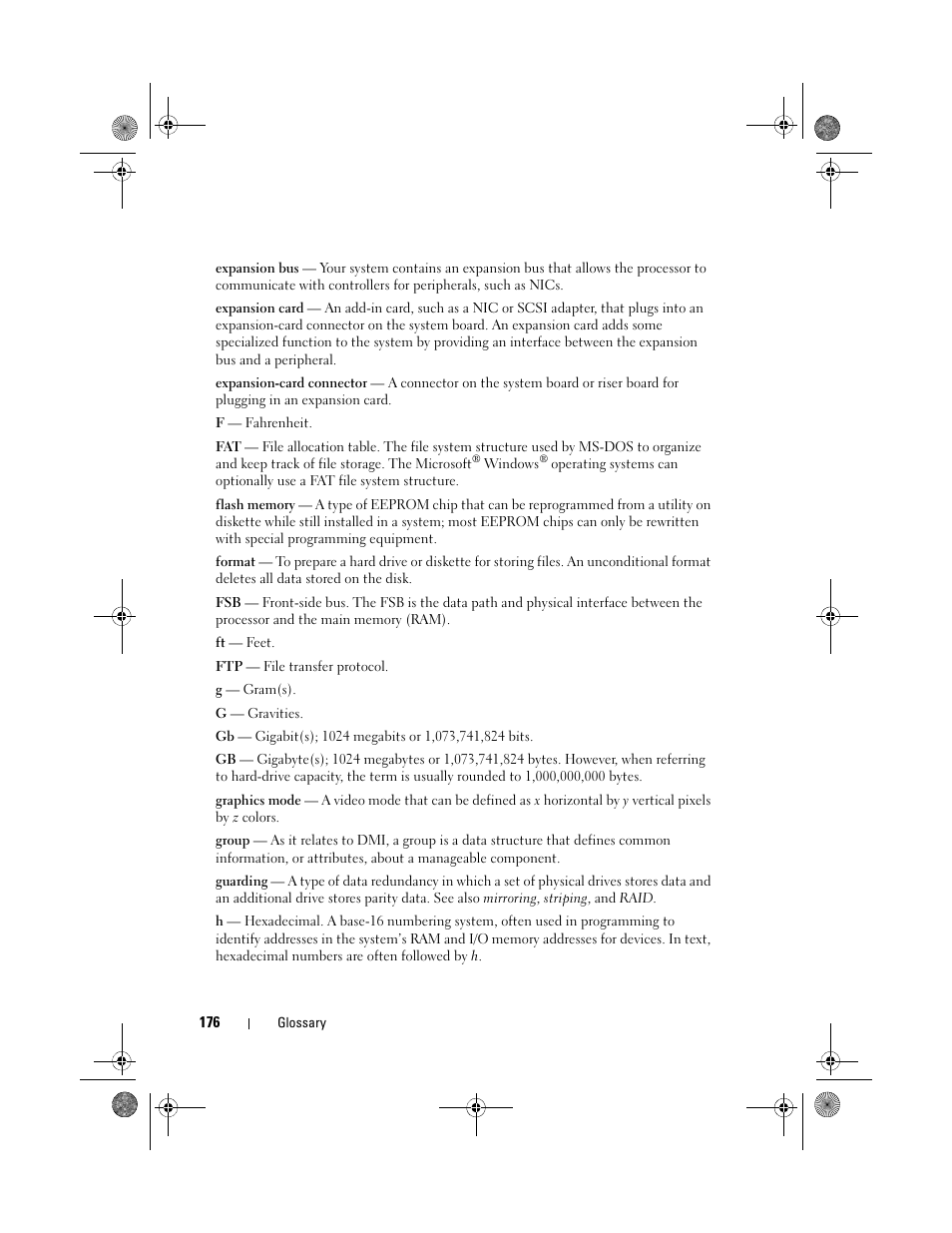 Dell PowerEdge T105 User Manual | Page 176 / 190