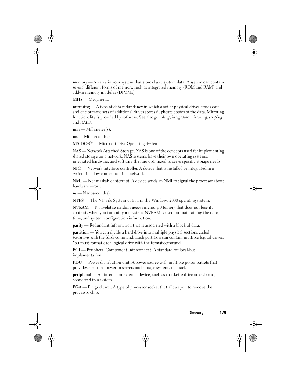 Dell PowerEdge T105 User Manual | Page 179 / 190