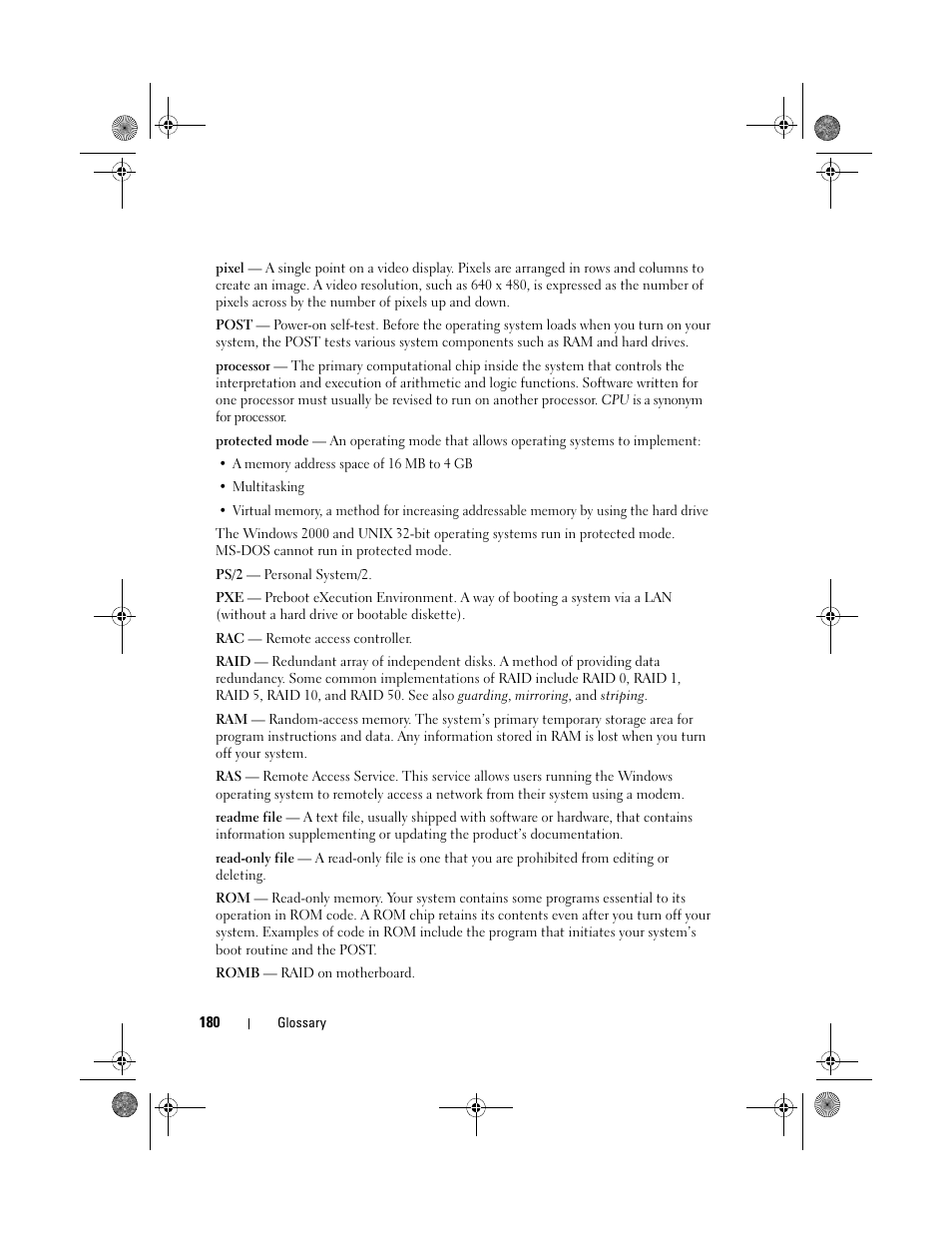 Dell PowerEdge T105 User Manual | Page 180 / 190