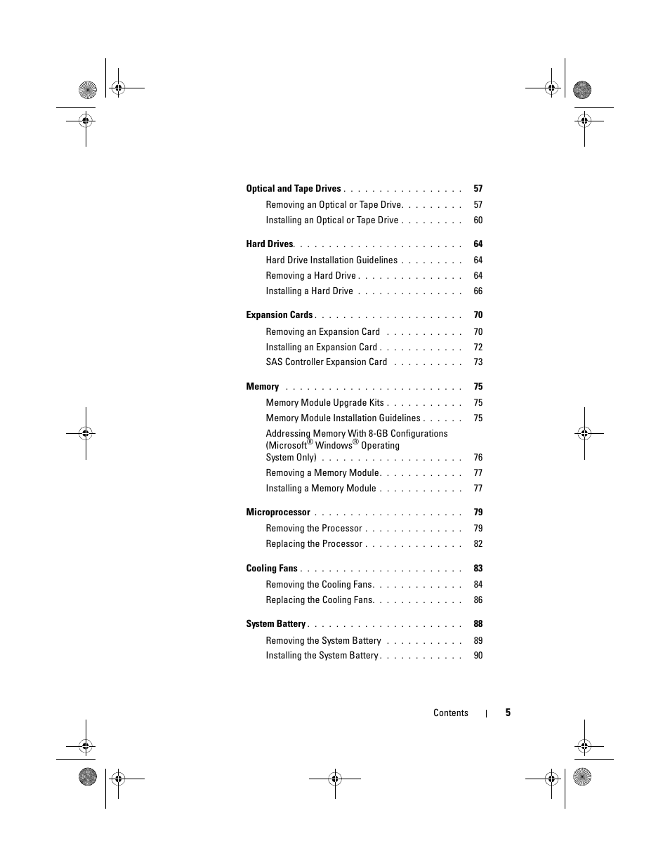 Dell PowerEdge T105 User Manual | Page 5 / 190