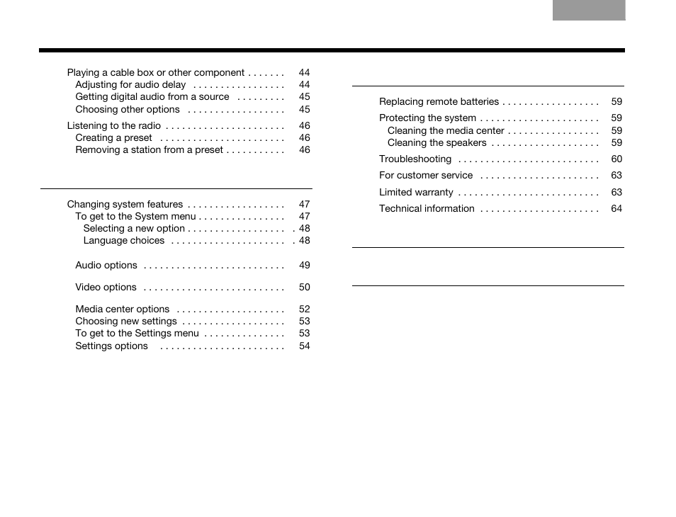 69 d | Bose 3.2.1 Series III User Manual | Page 4 / 108