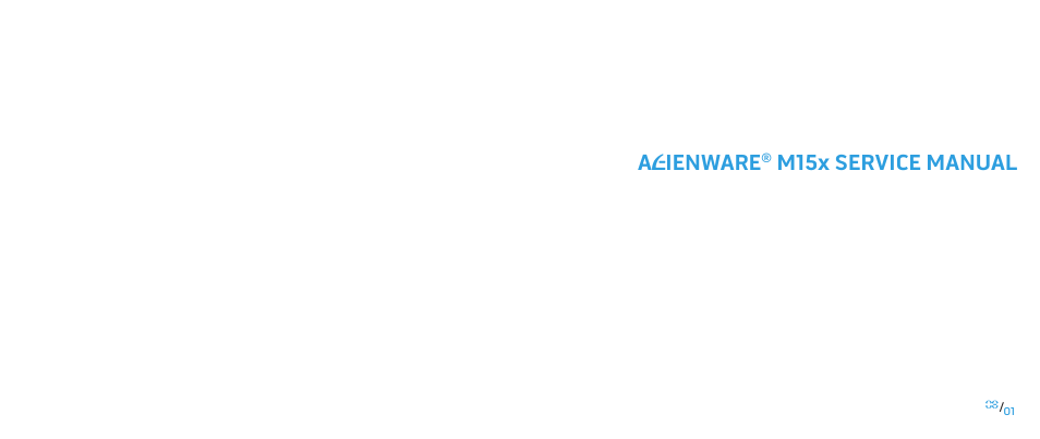 Dell Alienware M15x (Early 2011) User Manual | 118 pages