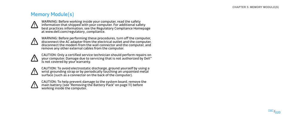 Dell Alienware M15x (Early 2011) User Manual | Page 20 / 118