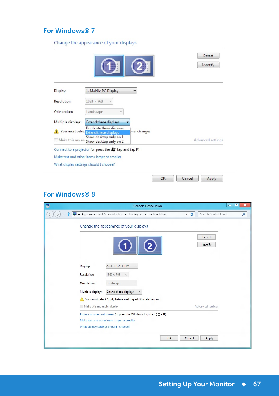 Dell E2214H Monitor User Manual | Page 67 / 70