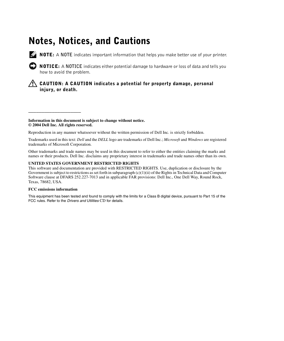 Dell 942 All In One Inkjet Printer User Manual | Page 3 / 108