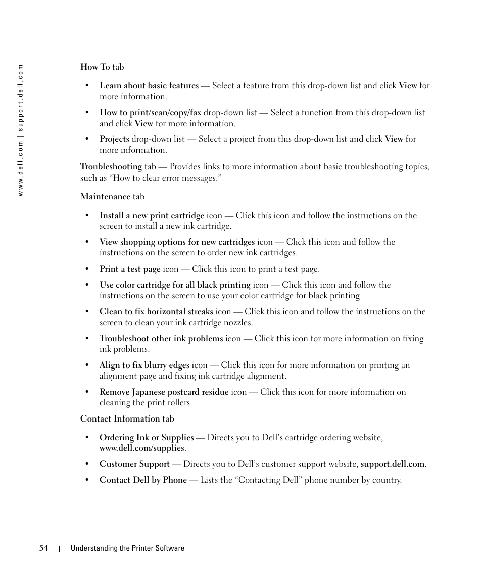 Dell 942 All In One Inkjet Printer User Manual | Page 54 / 108