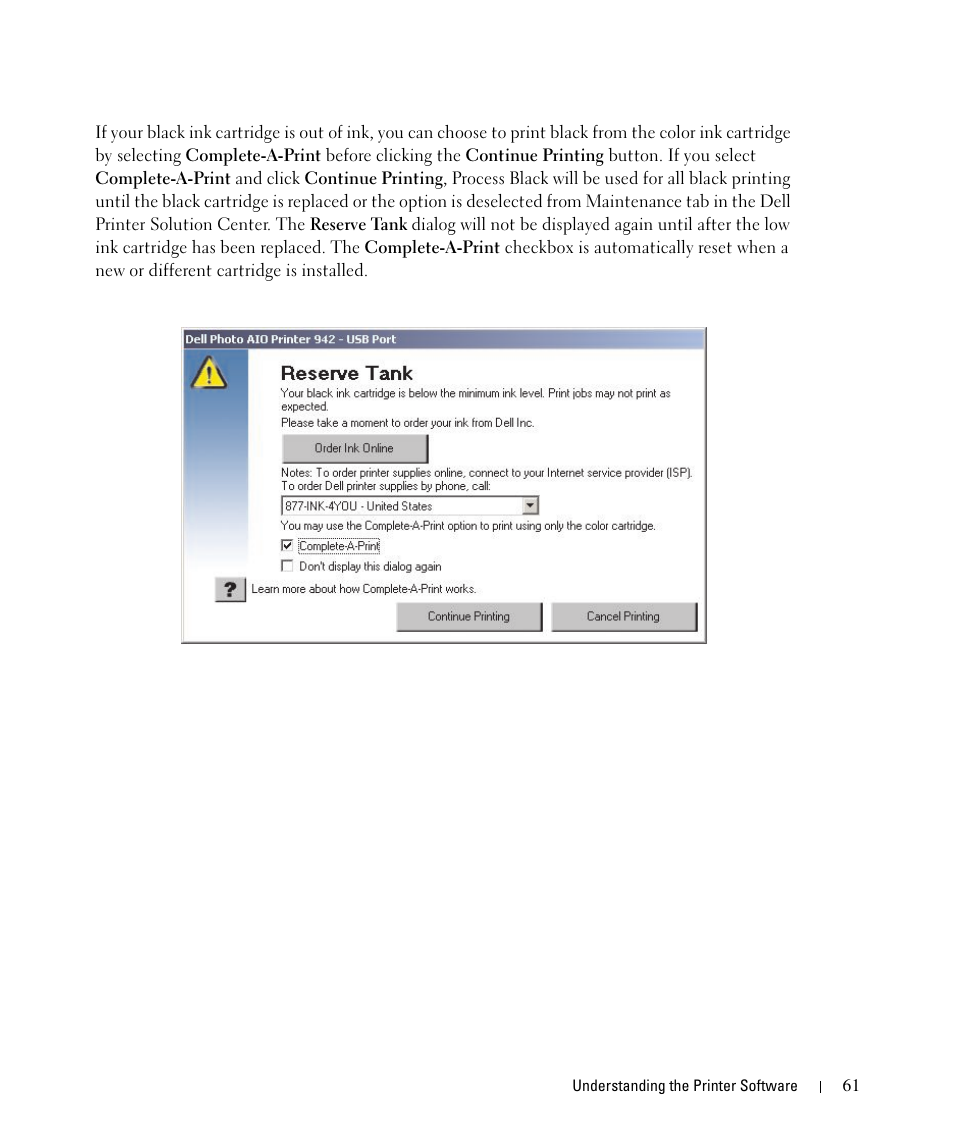 Dell 942 All In One Inkjet Printer User Manual | Page 61 / 108