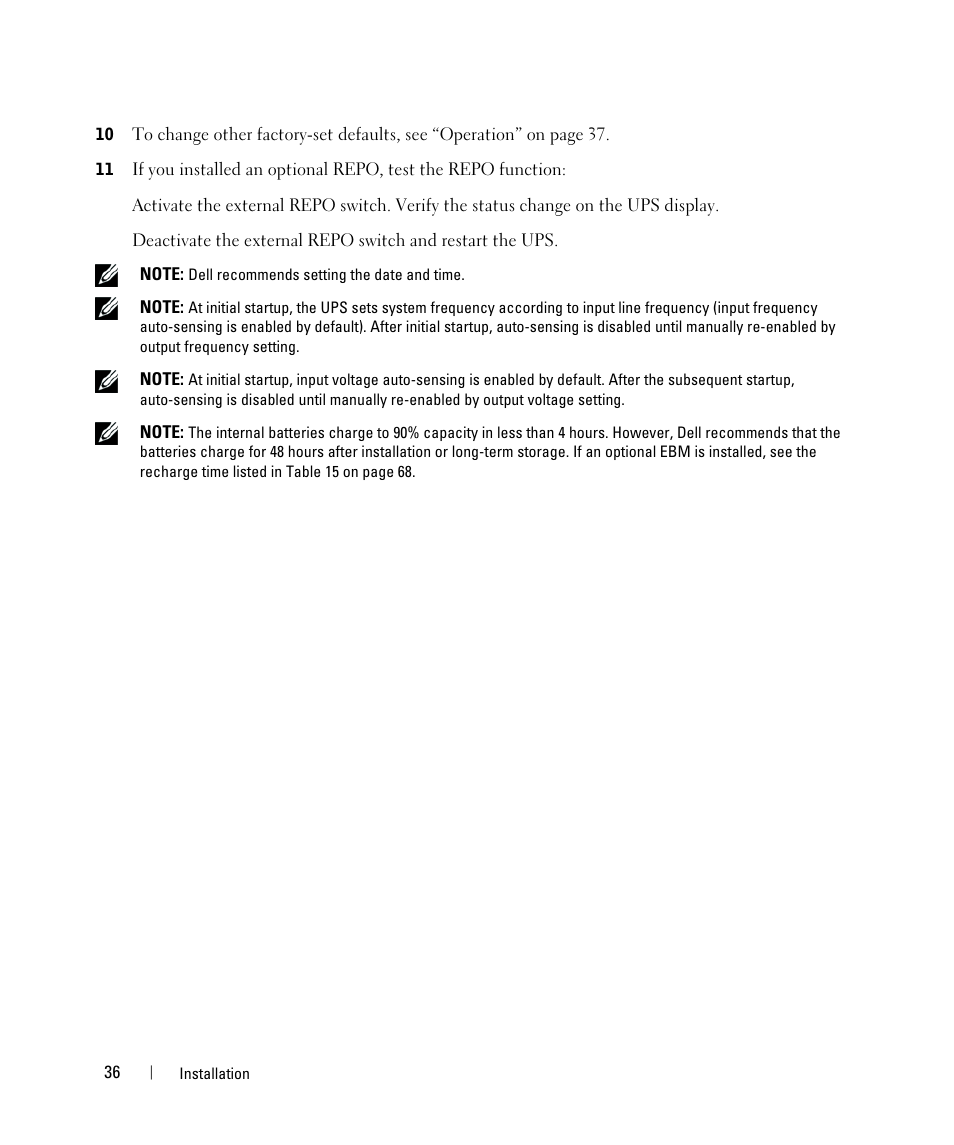Dell UPS 1920R User Manual | Page 36 / 73