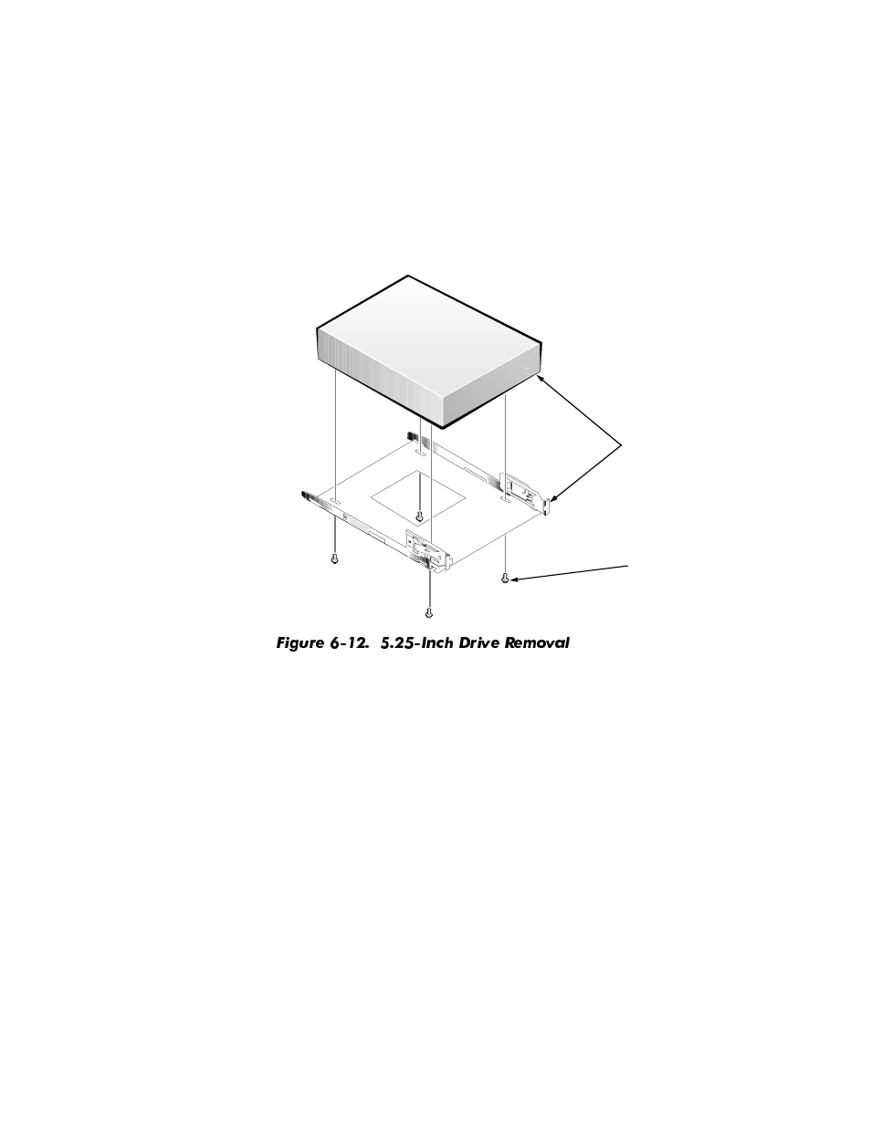 Figure 6-12, Inch drive removal -13 | Dell OptiPlex NX1 User Manual | Page 129 / 170