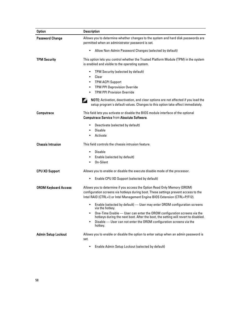 Dell OptiPlex 9010 All In One (Mid 2012) User Manual | Page 58 / 79