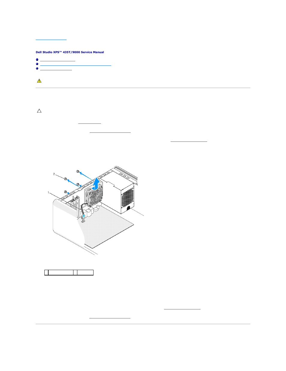 Replacing fans, Replacing the chassis fan, Replacing the processor fan and heat sink assembly | Dell Studio XPS 435T / 9000 (Early 2009) User Manual | Page 20 / 41