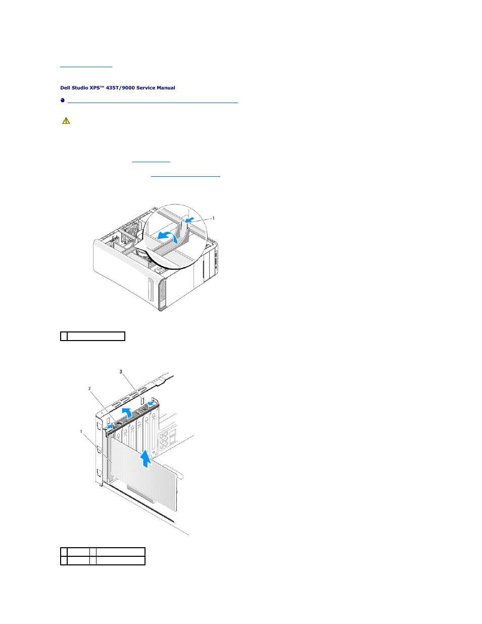 Replacing a pci express card | Dell Studio XPS 435T / 9000 (Early 2009) User Manual | Page 5 / 41