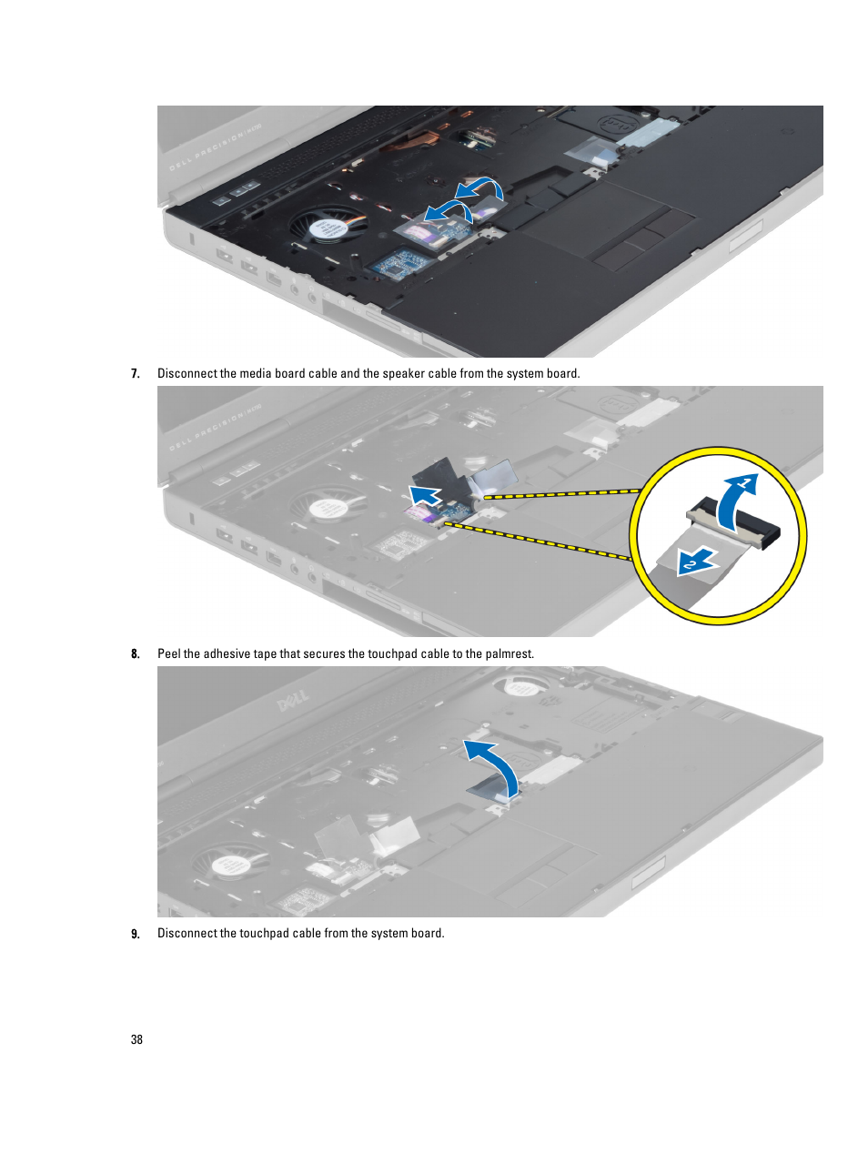 Dell Precision M6800 (Late 2013) User Manual | Page 38 / 83