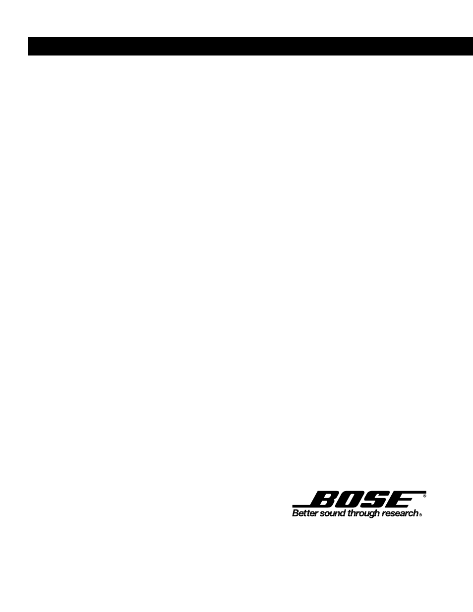 Bose 701 User Manual | Page 12 / 12