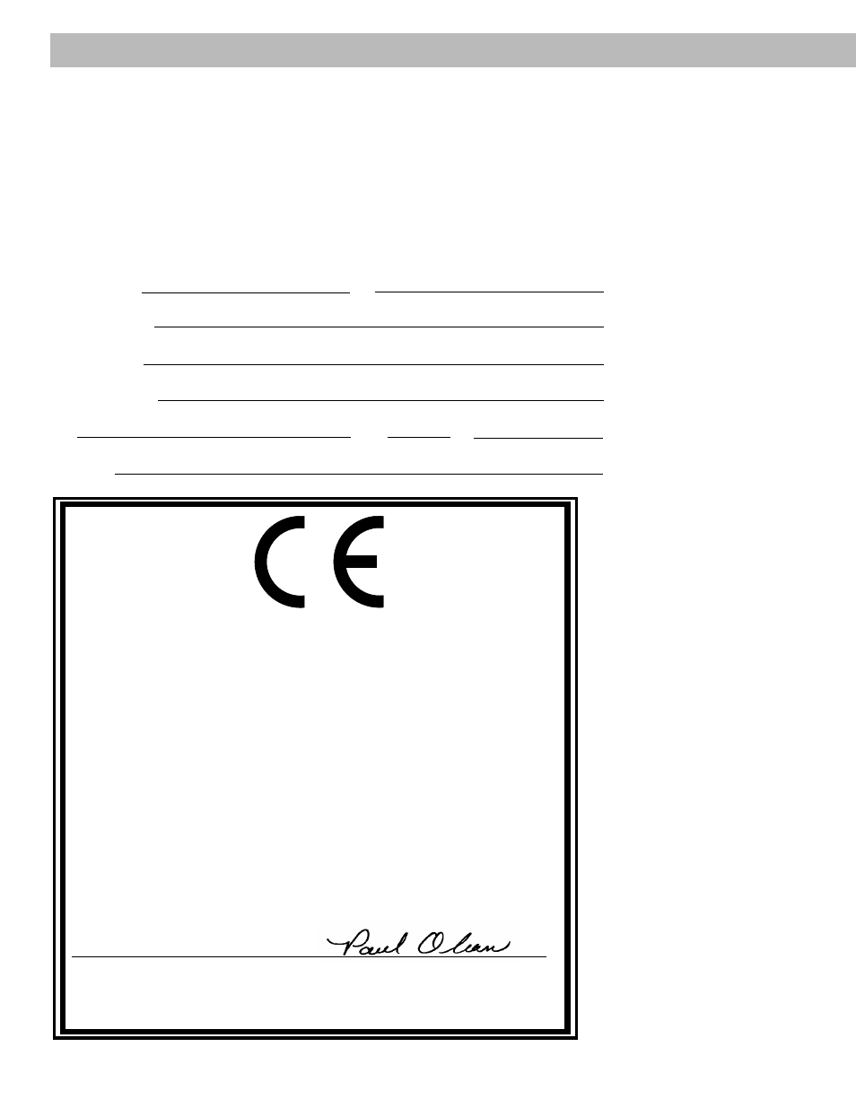 For your records, Declaration of conformity | Bose 701 User Manual | Page 2 / 12