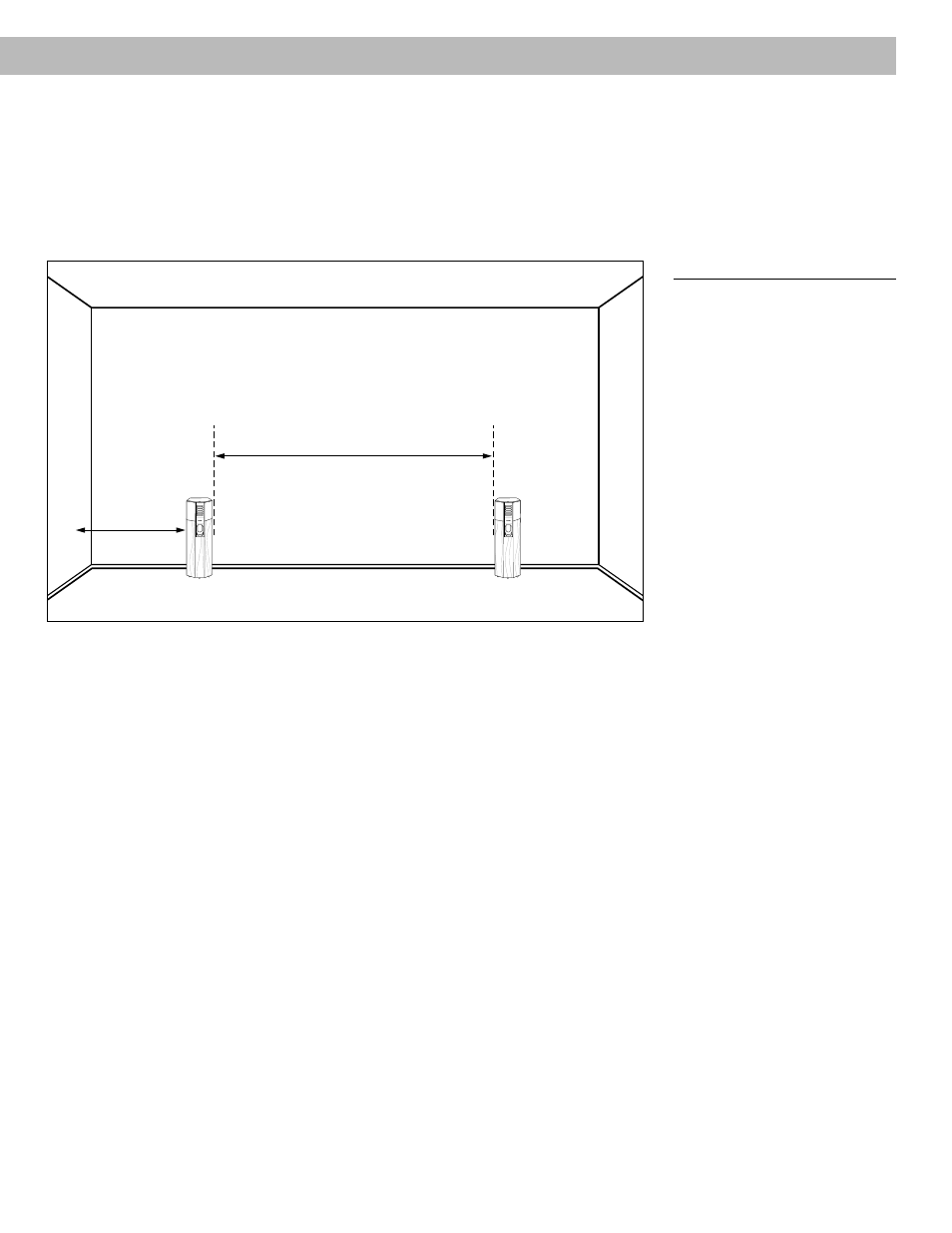 Where to stand the speakers, Speaker placement figure 2 | Bose 701 User Manual | Page 5 / 12