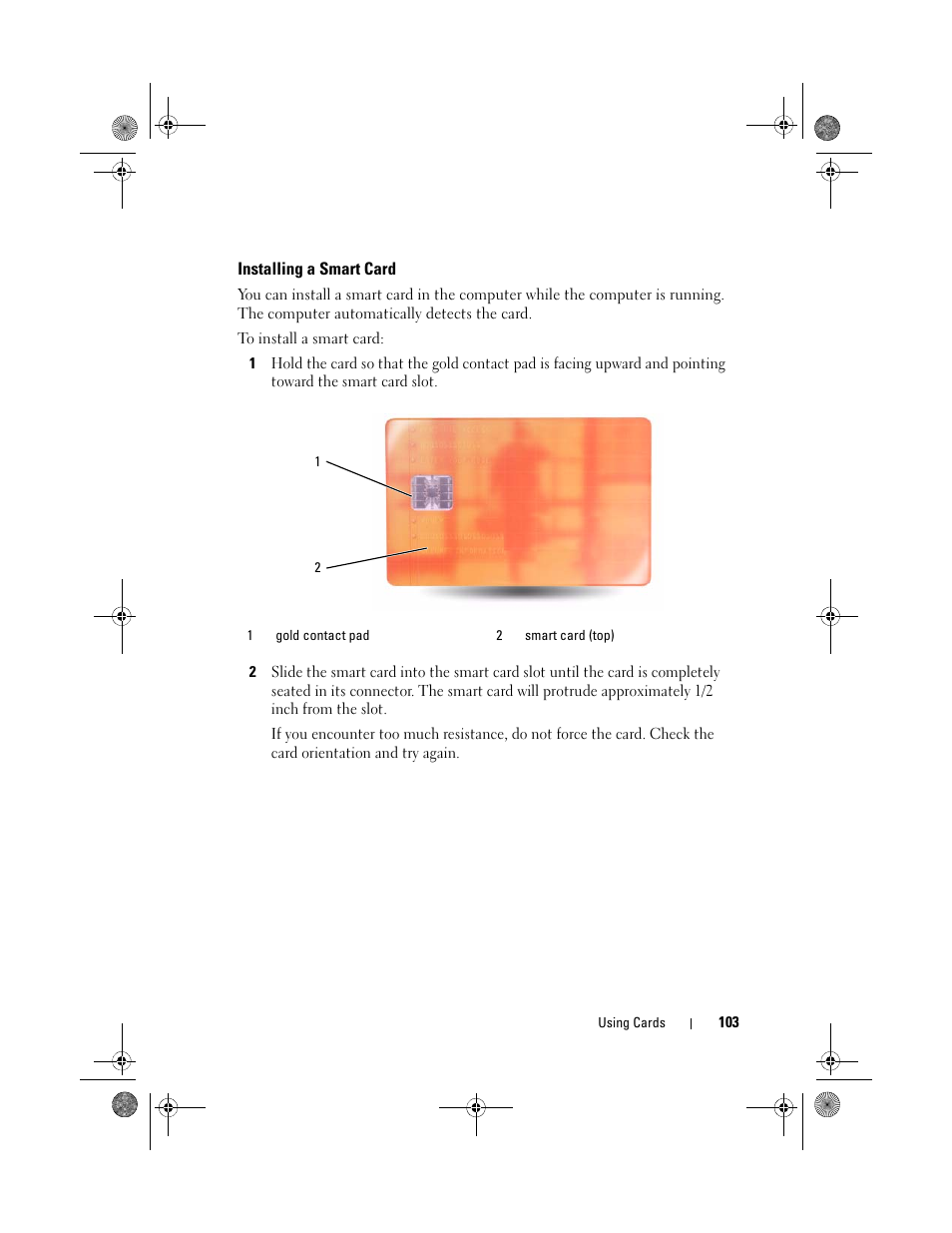 Installing a smart card | Dell Precision M6300 (Late 2007) User Manual | Page 103 / 268