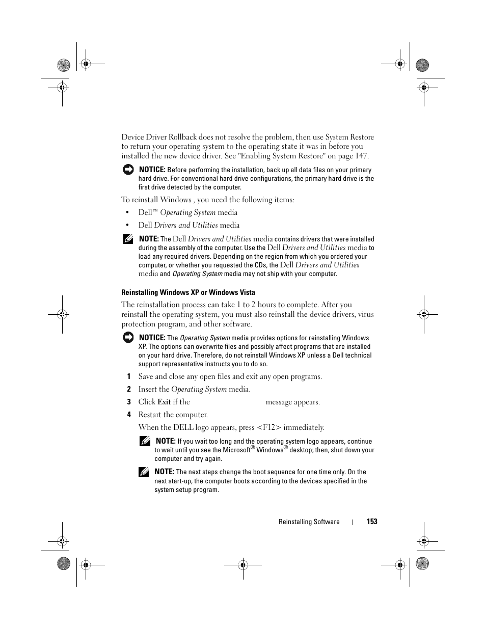 Dell Precision M6300 (Late 2007) User Manual | Page 153 / 268