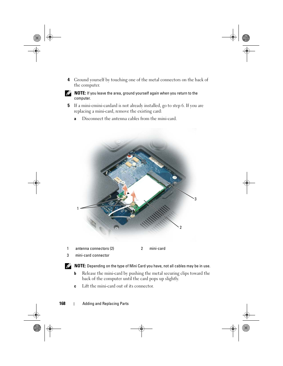 Dell Precision M6300 (Late 2007) User Manual | Page 168 / 268