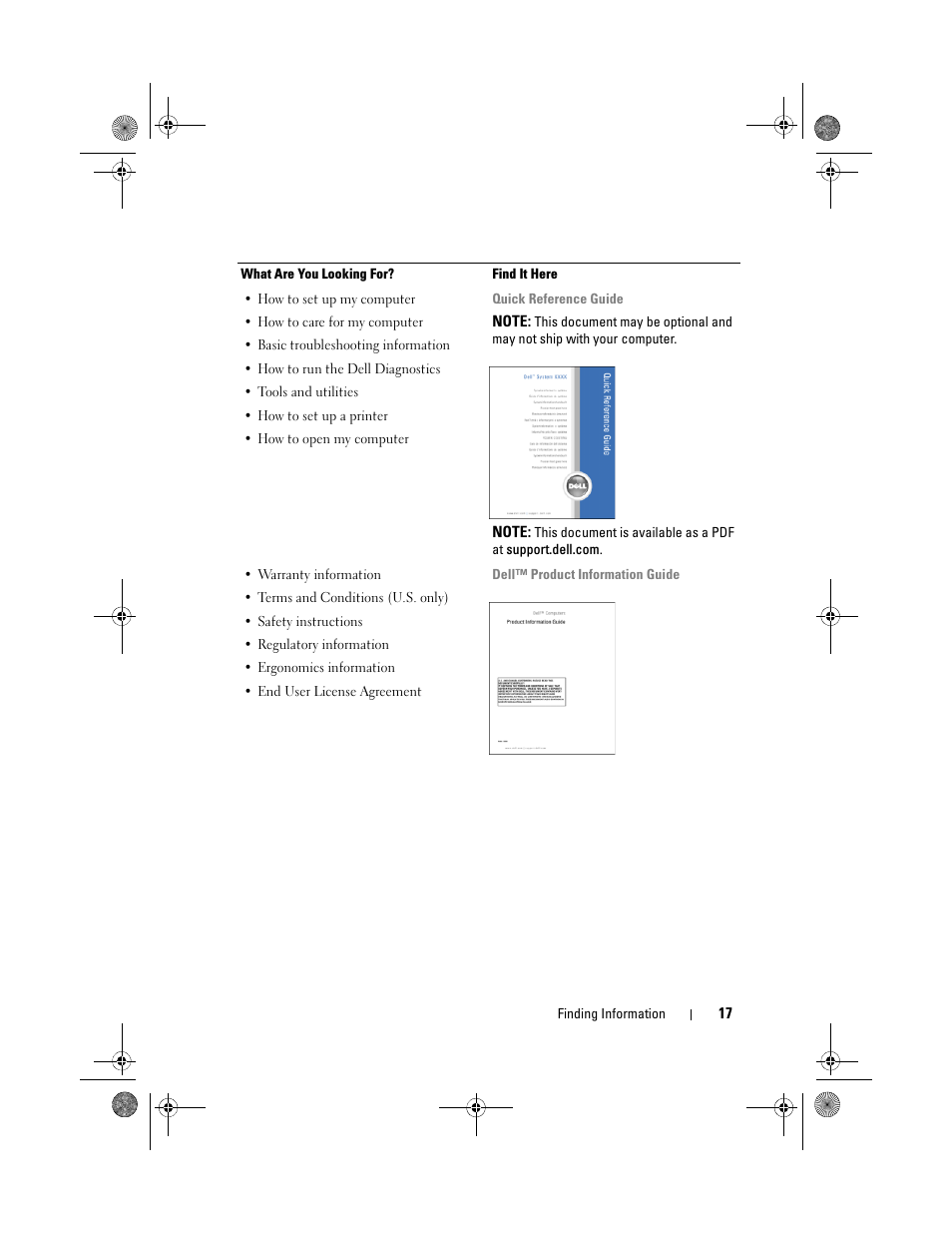 Dell Precision M6300 (Late 2007) User Manual | Page 17 / 268