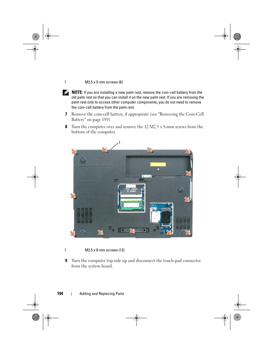 Dell Precision M6300 (Late 2007) User Manual | Page 194 / 268