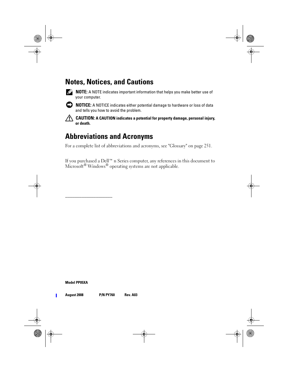 Abbreviations and acronyms | Dell Precision M6300 (Late 2007) User Manual | Page 2 / 268