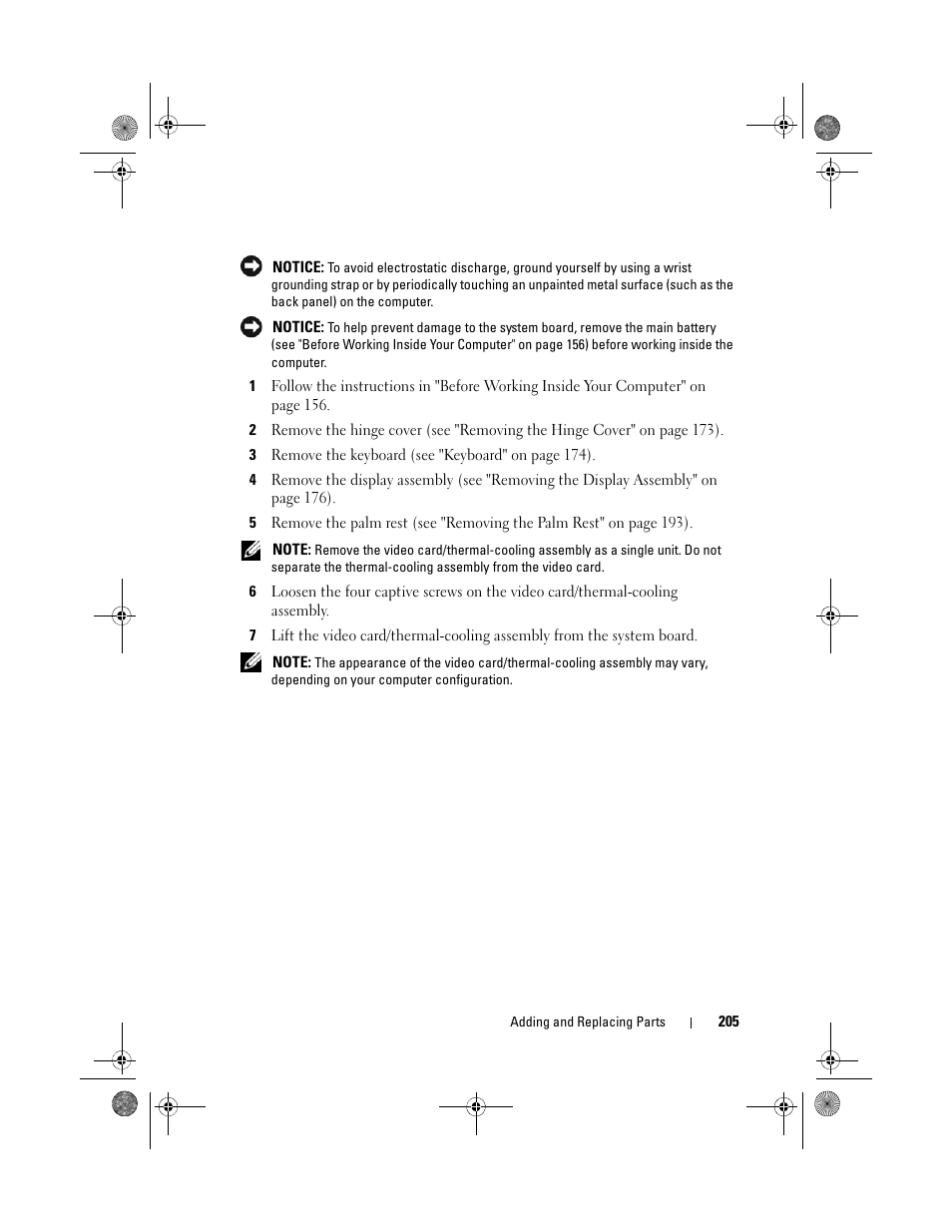 Dell Precision M6300 (Late 2007) User Manual | Page 205 / 268