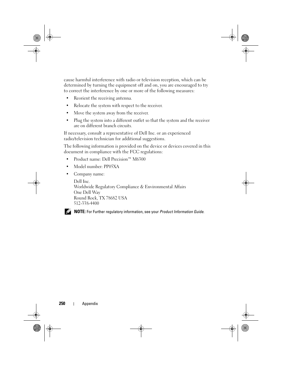 Dell Precision M6300 (Late 2007) User Manual | Page 250 / 268