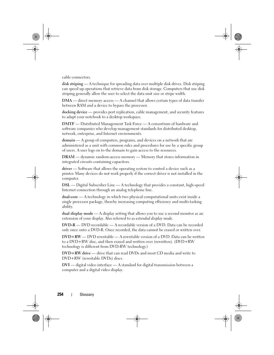 Dell Precision M6300 (Late 2007) User Manual | Page 254 / 268