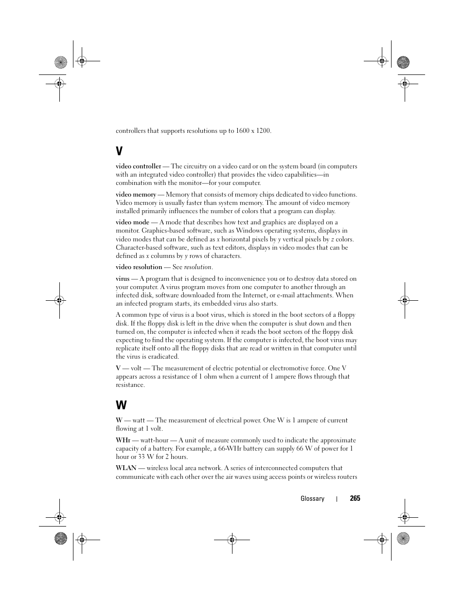Dell Precision M6300 (Late 2007) User Manual | Page 265 / 268