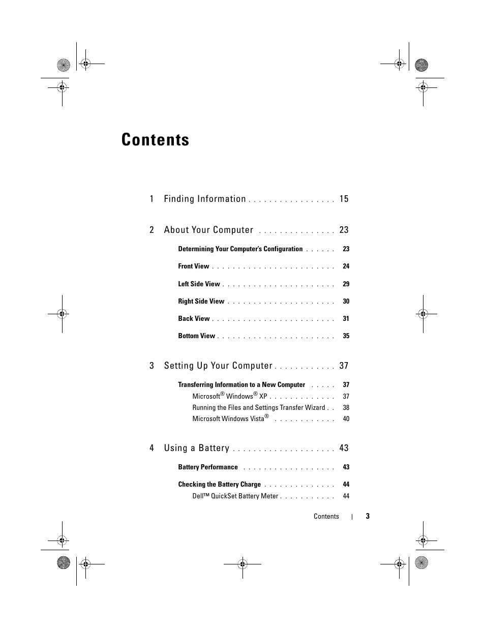 Dell Precision M6300 (Late 2007) User Manual | Page 3 / 268