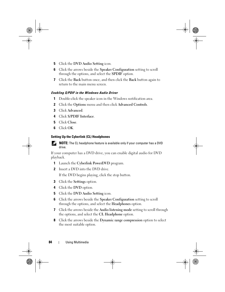 Dell Precision M6300 (Late 2007) User Manual | Page 84 / 268