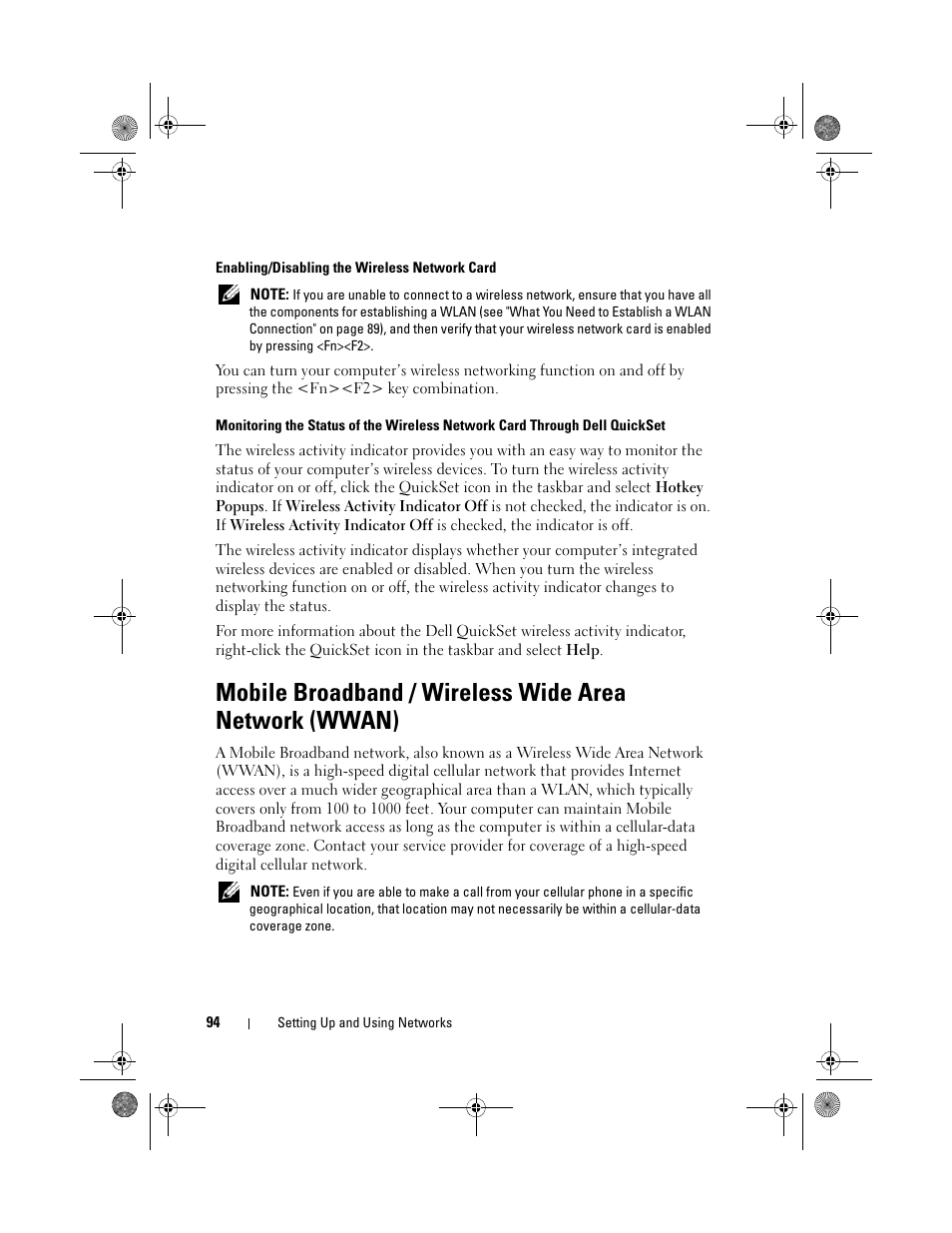 Dell Precision M6300 (Late 2007) User Manual | Page 94 / 268