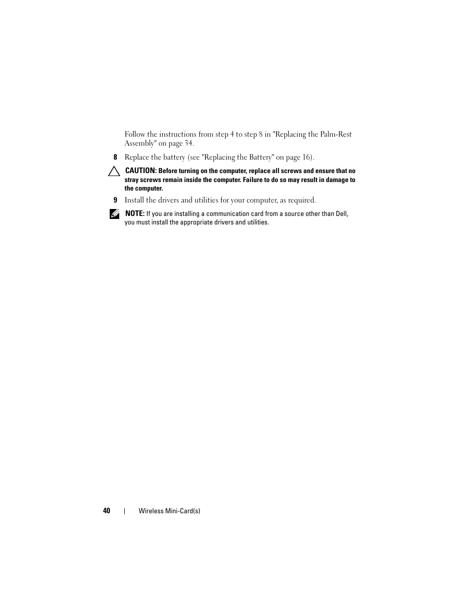 Dell Inspiron 15R (N5110, Early 2011) User Manual | Page 40 / 90