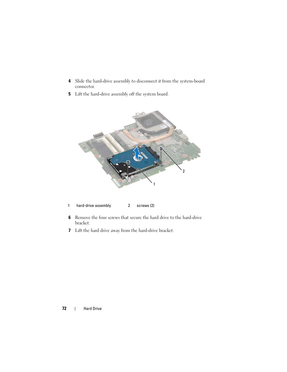 Step 5 in | Dell Inspiron 15R (N5110, Early 2011) User Manual | Page 72 / 90