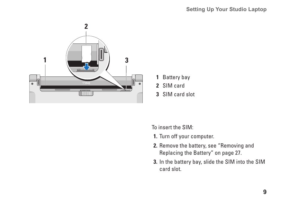 Dell Studio 1440 (Mid 2009) User Manual | Page 11 / 74