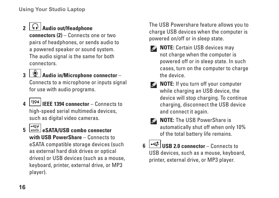 Dell Studio 1440 (Mid 2009) User Manual | Page 18 / 74