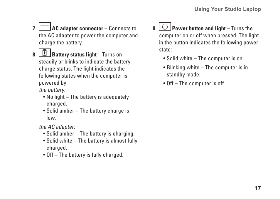 Dell Studio 1440 (Mid 2009) User Manual | Page 19 / 74