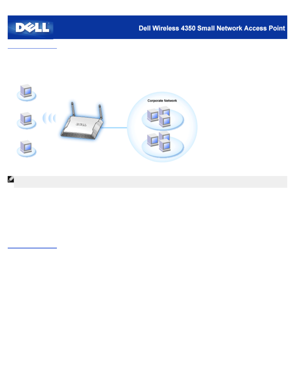 Connecting the access point to the network | Dell 4350 Network Access Point User Manual | Page 12 / 252