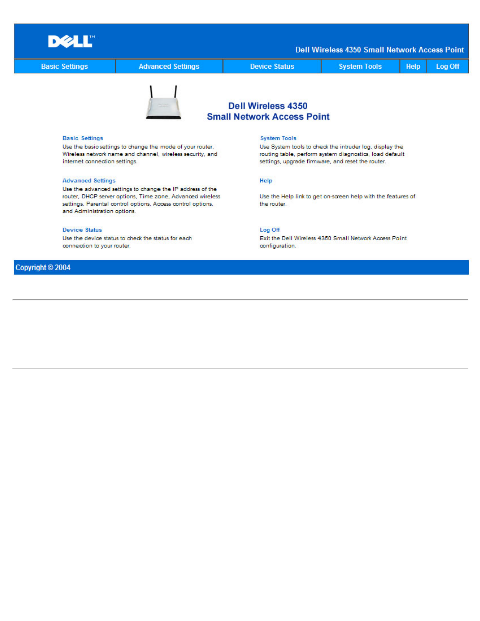 Log off | Dell 4350 Network Access Point User Manual | Page 143 / 252