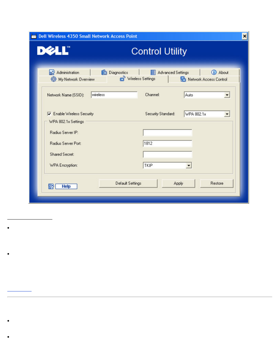 Network access control | Dell 4350 Network Access Point User Manual | Page 204 / 252