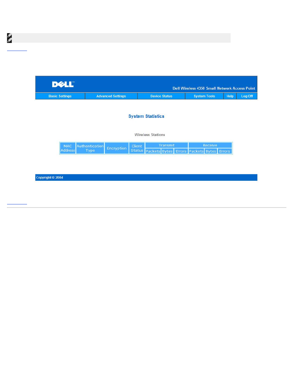 System diagnostic | Dell 4350 Network Access Point User Manual | Page 221 / 252