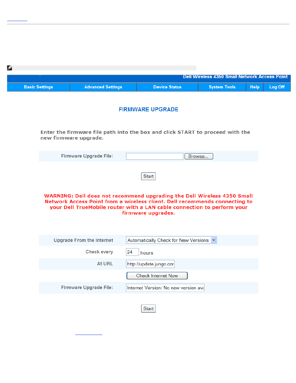 Upgrade firmware | Dell 4350 Network Access Point User Manual | Page 223 / 252