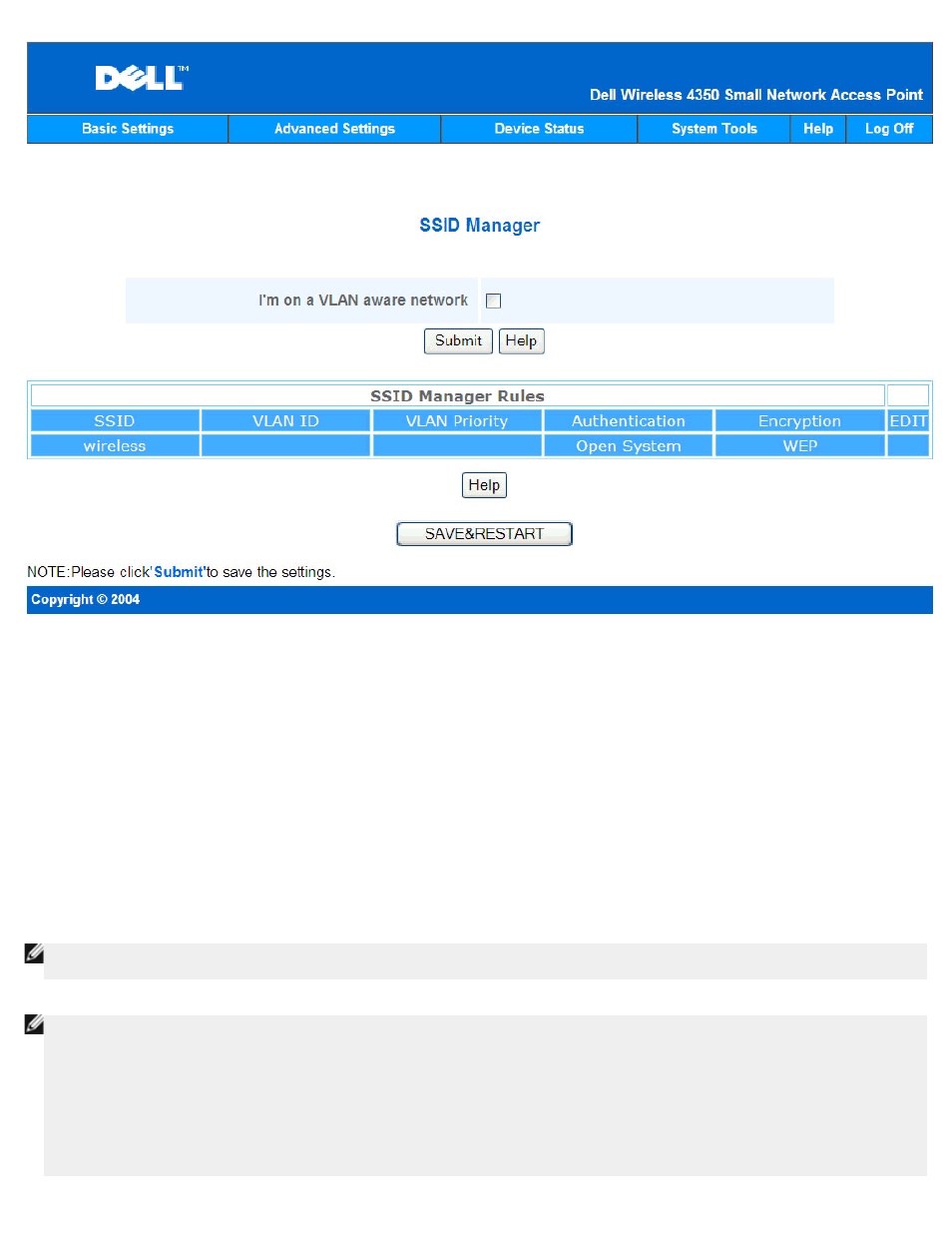 Dell 4350 Network Access Point User Manual | Page 233 / 252