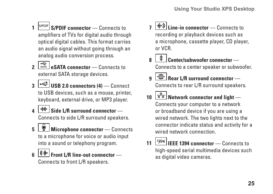 Dell Studio XPS 9100 (Mid 2010) User Manual | Page 27 / 74